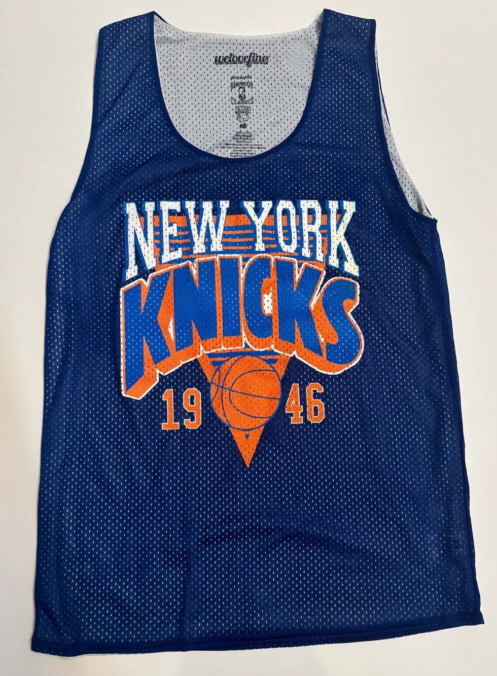 Welovefine x NBA Hardwood Classics New York Knicks Mesh Basketball Tank Top